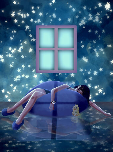 An illustration made of grief and confussion.