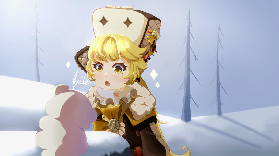 A fan art of Hook from Honkai Star Rail